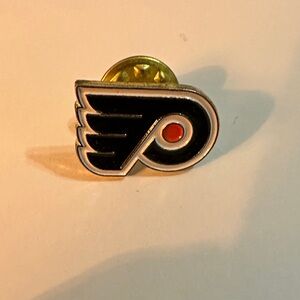 Flyers Black and Red Logo Pin